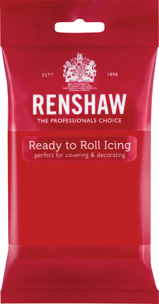 Renshaw Rollfondant Pro 250g -Poppy Red-